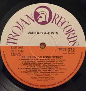 Image of Label Cover of LP - VG/VG+ - VARIOUS ARTISTS, Shufflin On Bond Street (Trojan Records ; TRLS 275, UK 1989), ,  - 2446243S