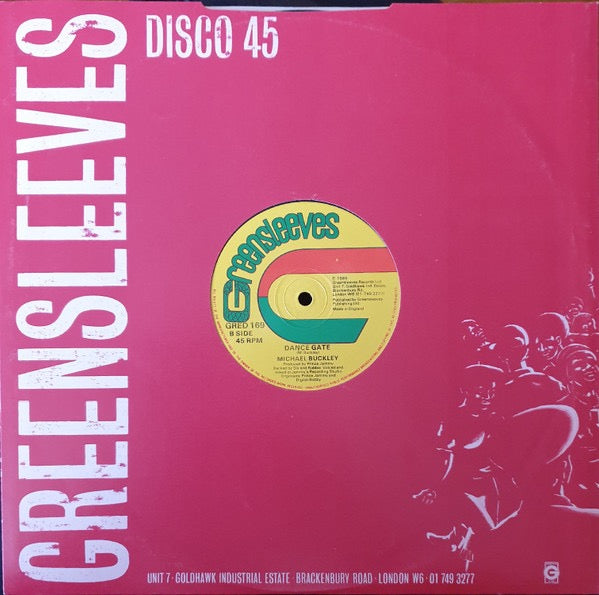 Image of Back Cover of 12" - VG/VG - WAYNE SMITH / MICHAEL BUCKLEY, Under Me Sleng Teng / Dance Gate (Greensleeves Records; GRED 169, UK 1985, Company Sleeve), ,  - 4416160C