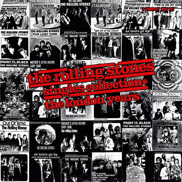 Image of Front Cover of 3xCD - VG+/VG+ - THE ROLLING STONES, Singles Collection - London Years (ABKCO; 1218-2, US/EU 1989, Box Set, Booklet & Insert), ,  - 3516429C