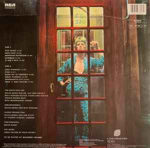 Image of Back Cover of LP - VG/VG - DAVID BOWIE, The Rise And Fall Of Ziggy Stardust And The Spiders From Mars (RCA International Black; INTS5063, Europe 1983 Reissue, No Bass Clef Embossed on Label), Light scratches & hairlines, edge wear,  - 4346303S