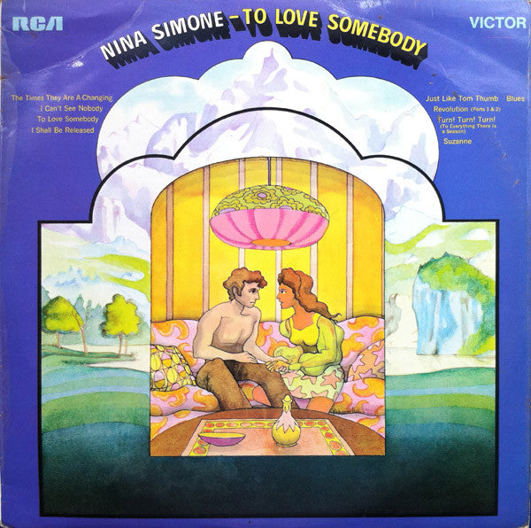Image of Front Cover of LP - G+/G+ - NINA SIMONE, To Love Somebody (RCA; RD8018, UK 1969, Mono), Top seam taped on cover. Light hairlines on disc.,  - 2646055S