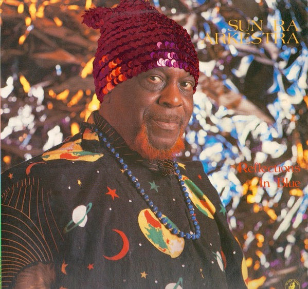 Image of Front Cover of 5014298C: LP - SUN RA ARKESTRA, Reflections In Blue (Black Saint; BSR 0101, Italy 1987) Sleeve has small bumped corner  VG+/VG+