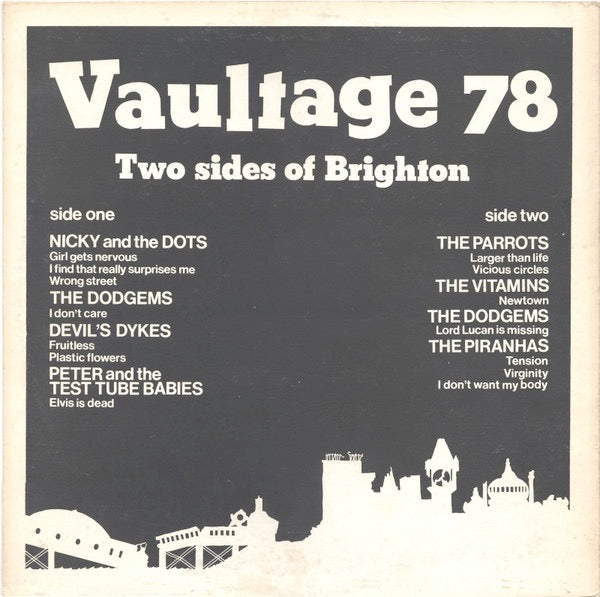 Image of Back Cover of 3014005C: LP - VARIOUS, Vaultage 78 (Attrix; RB03, UK 1978, Stickered Sleeve, Insert) A few hairline marks  VG/VG