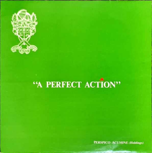 Image of Front Cover of LP - VG+/VG+ - PERSPICO ACUMINE (HOLDINGS), A Perfect Action (El; ACME4, UK 1986, Inner), Paper scuffs. Faint ring and corner wear., aka The Cavaliers. Wonderful 1986 UK Avant-Indie weirdos on the wonderfully weird Cherry Red offshoot. El Records, with a concept album about cricket. Yes. Cricket.  - 1046000S