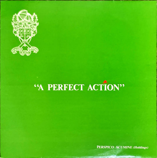 Image of Front Cover of LP - VG+/VG+ - PERSPICO ACUMINE (HOLDINGS), A Perfect Action (El; ACME4, UK 1986, Inner), Paper scuffs. Faint ring and corner wear., aka The Cavaliers. Wonderful 1986 UK Avant-Indie weirdos on the wonderfully weird Cherry Red offshoot. El Records, with a concept album about cricket. Yes. Cricket.  - 1046000S