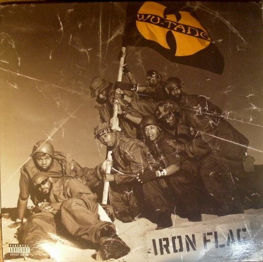 Image of Front Cover of 2xLP - VG/G+ - WU-TANG CLAN, Iron Flag (Loud; 504752 1, Europe 2001, Inners), Writing On Label, Edge Wear,  - 3746342S