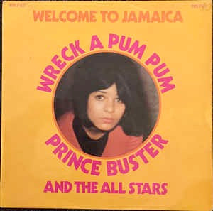 Image of Front Cover of 5124236E: LP - PRINCE BUSTER AND THE ALL STARS, Welcome To Jamaica - Wreck A Pum Pum (Fab; BBLP 821, UK 1969, Laminated Front Sleeve)   VG+/VG+