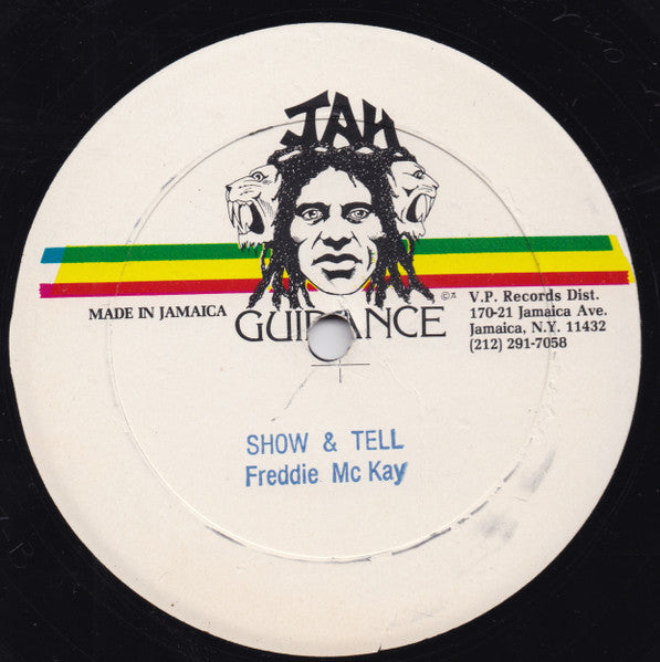 Image of Front Cover of 12" - VG/VG+ - YELLOWMAN / FREDDIE MCKAY, Over Me / Show & Tell (Jah Guidance; , Jamaica 1981, Stamped Titles, Reggae Disco 45 Sleeve), ,  - 2316427C