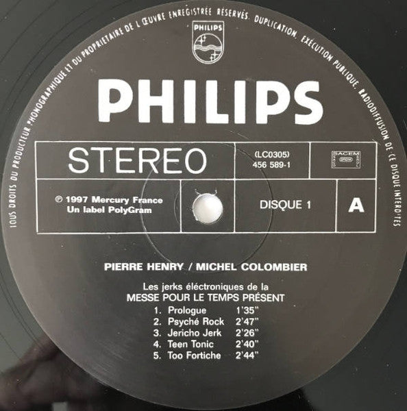 Image of Label Cover of 2xLP - VG/VG+ - PIERRE HENRY & MICHEL COLOMBIER, Messe Pour Le Temps Present (Philips; 456293, France 1997 Reissue, Gatefold), Edge Wear,  - 4046056S