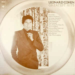 Image of Front Cover of 4624140E: LP - LEONARD COHEN, Greatest Hits (CBS Orange/Yellow; 69161, UK 1975, Inner. No Insert)   VG/G+