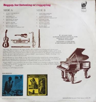 Image of Back Cover of LP - VG/VG - GLADSTONE ANDERSON & MUDIES ALL STARS, It May Sound Silly (Ashanti; SHAN 103, UK 1973), Shiny copy, light marks only. Ringwear on sleeve.,  - 1946330S