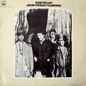 Image of Front Cover of 0914265C: LP - BOB DYLAN, John Wesley Harding (CBS Orange (33 1/3 On Label); 63252, UK 1968, Non- Laminated Sleeve) Sticker mark to sleeve.  VG/VG