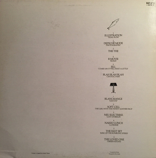Image of Back Cover of LP - VG/G+ - VARIOUS, Some Bizzare Album (Some Bizzare; BZ LP 1, UK 1981, Inner, feat Depeche Mode, The The, Soft Cell, Blancmange...), Light scratches & hairlines, edge wear,  - 3546024S