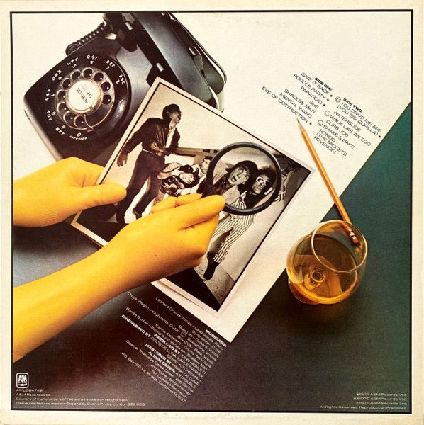 Image of Back Cover of LP - VG/VG - THE DICKIES, The Incredible Shrinking Dickies (A&M Records; AMLE 64742, UK 1979, Yellow Vinyl), ,  - 2426002E
