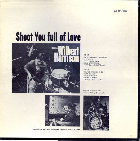 Image of Back Cover of LP - VG+/VG+ - WILBERT HARRISON, Shoot You Full Of Love (Juggernaut; 8803, US 1971), Nice Sleeve,  - 1925173E