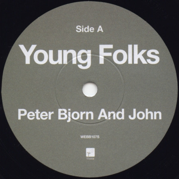 Image of Label Cover of 7" - VG+/VG+ - PETER BJORN & JOHN, Young Folks/ Ancient Curse (Wichita; WEBB107S, UK 2006), Strong VG+. Lovely copy.,  - 4056089S