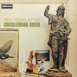 Image of Front Cover of 5044333S: LP - TEN YEARS AFTER, Cricklewood Green (Deram Small Red/White; SML 1065, UK 1970, Gatefold With Indicator Hole, Blue Sereo Indicator Inner, No Poster) Light edge wear, crease down the spine, name written on A side label  VG/VG+