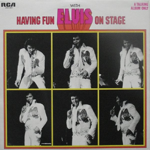 Image of Front Cover of LP - VG/VG - ELVIS PRESLEY, Having Fun With Elvis On Stage (RCA Victor Orange; APM1-0818, UK 1974), Strong VG,  - 2926147E