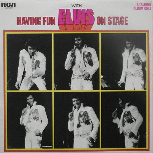 Image of Front Cover of LP - VG/VG - ELVIS PRESLEY, Having Fun With Elvis On Stage (RCA Victor Orange; APM1-0818, UK 1974), Strong VG,  - 2926147E
