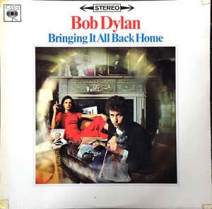 Image of Front Cover of LP - G+/G - BOB DYLAN, Bringing it All Back Home (CBS Orange (33 1/3 On Label); 62515, UK 1960s Reissue, Non-Laminated,Non Flipback, Blossom Music Credit), Seam split, writing, small tears. Disc plays above grade, visually a G.,  - 3646066S