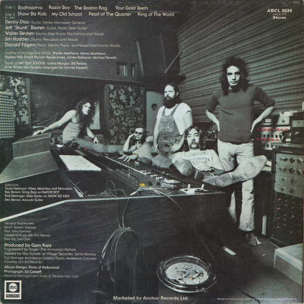 Image of Back Cover of LP - VG/VG - STEELY DAN, Countdown To Ecstasy (ABC Black & Silver; ABCL5034, UK 1973, Non-Textured Sleeve), ,  - 3646237S