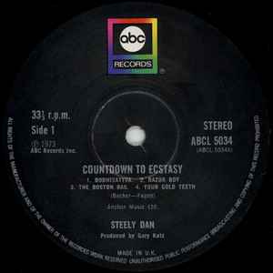 Image of Label Cover of LP - VG/VG - STEELY DAN, Countdown To Ecstasy (ABC Black & Silver; ABCL5034, UK 1973, Non-Textured Sleeve), ,  - 3646237S