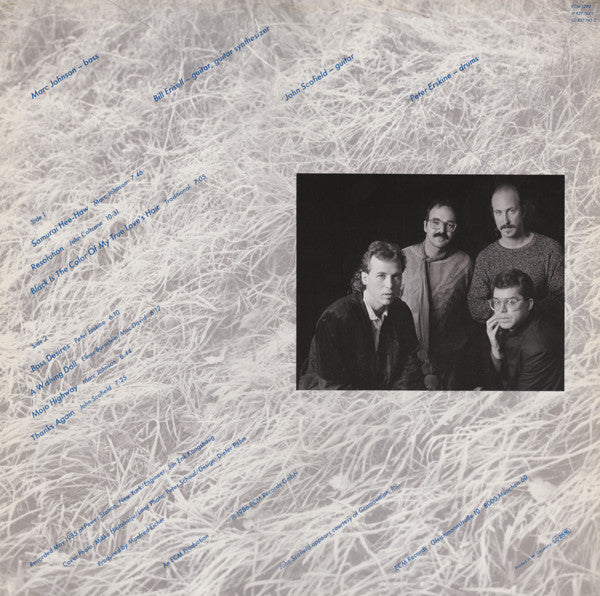 Image of Back Cover of LP - VG/VG - MARC JOHNSON, BILL FRISELL, JOHN SCOFIELD, PETER ERSKINE, Bass Desires (ECM; ECM 1299, Germany 1986), ,  - 3826102E