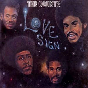 Image of Front Cover of 2713256C: LP - COUNTS, Love Sign (Aware; AA 2002, US 1973, Gatefold, Die-cut sleeve) Sleeve has some worn and damaged corners  VG/VG