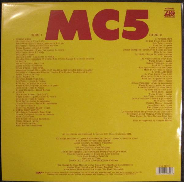 Image of Back Cover of 4124206E: LP - MC5, High Time (Elektra; 73662, UK 2003 Reissue, High Quality Picture Disc)   VG+/VG+