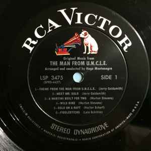 Image of Label Cover of LP - VG/VG - HUGO MONTENEGRO, Original Music from Man from U.N.C.L.E. (RCA; LSP3475, US 1965, Pasteback Sleeve, Company Inner), Strong VG - a few hairlines, feint ring wear,  - 2946271S