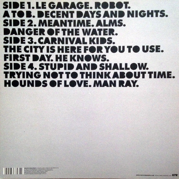 Image of Back Cover of 2xLP - EX/EX - THE FUTUREHEADS, The Futureheads (679; 679L074T, Europe 2004, Textured Gatefold Sleeve, Inners), ,  - 0826171E