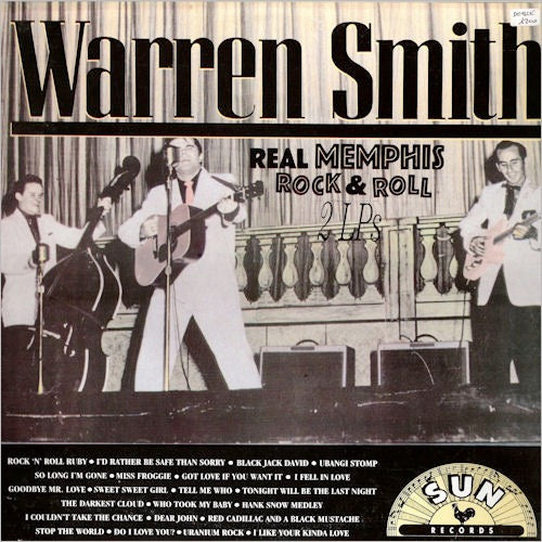 Image of Front Cover of 4925217E: 2xLP - WARREN SMITH, Real Memphis Rock & Roll (Charly/Sun; CDX23, UK 1988, Gatefold)   VG+/VG+