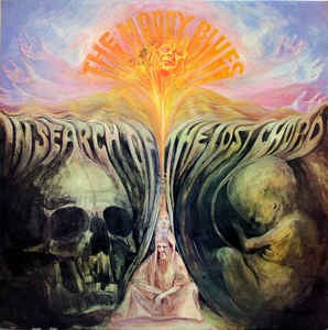 Image of Front Cover of 0924106E: LP - THE MOODY BLUES, In Search of the Lost Chord (Deram Large Red and White; SML711, UK 1968, Laminated Inside Loading Gatefold Sleeve, No Indicator Hole, Company Inner, Stereo)   VG/G+