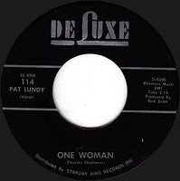Image of Back Cover of 7" - /VG+ - PAT LUNDY, Another Loving Kind of Feeling / One Woman (Deluxe; 114, US 1960s), ,  - 0256250S
