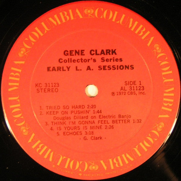 Image of Label Cover of LP - VG+/VG+ - GENE CLARK, Collector's Series: Early LA Sessions (Columbia; KC31123, US 1972), ,  - 3626108E