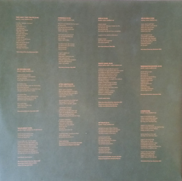 Image of Back Cover of LP - VG+/VG+ - ATLAS SOUND, Logos (4AD; CAD2930, UK 2009, Inner), ,  - 4226078E
