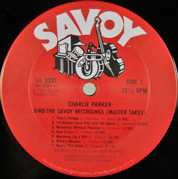 Image of Label Cover of 2xLP - VG/VG - CHARLIE PARKER, Bird / The Savoy Recordings (Master Takes) (Savoy; SJL 2201, US 1976, Gatefold), ,  - 3026192E
