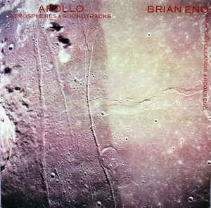 Image of Front Cover of LP - VG/VG+ - BRIAN ENO WITH DANIEL LANOIS & ROGER ENO, Apollo - Atmospheres & Soundtracks (EG; EGLP 53, UK 1983, No Inner), Corner wear and some light edge creasing. ,  - 2626285E
