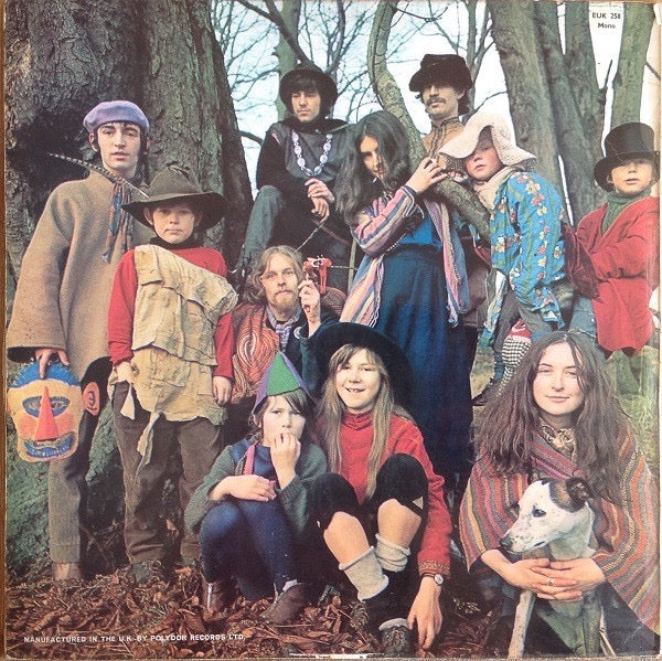Image of Back Cover of 4925307E: LP - THE INCREDIBLE STRING BAND, The Hangman's Beautiful Daughter (Elektra Orange & Black; EUK258, UK 1968, Laminated Sleeve, Insert, Mono)   VG/VG