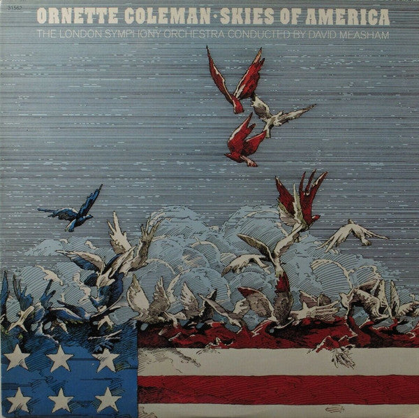 Image of Front Cover of LP - VG/VG - ORNETTE COLEMAN, Skies of America (Columbia Red Label/Yellow Text; KC 31562, US 1972, Pasteback Sleeve), Strong VG,  - 4146073S
