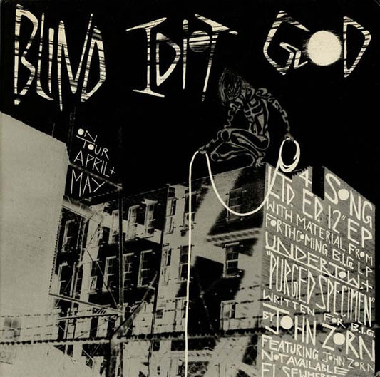 Image of Front Cover of 12" - VG+/VG+ - BLIND IDIOT GOD, Sawtooth (Enemy; EMY 12001, UK 1989, Picture Sleeve, Produced By Bill Laswell & John Zorn), ,  - 2126261E