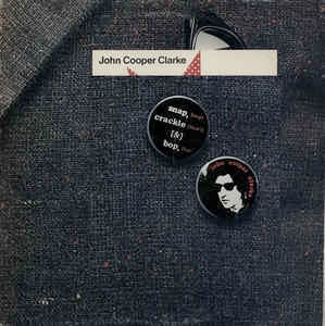 Image of Front Cover of 3314286C: LP - JOHN COOPER CLARKE, Snap Crackle & Bop (Epic; EPC 84083, UK 1980, Booklet) Glue damage on rear of book from sleeve pocket.  VG/VG+