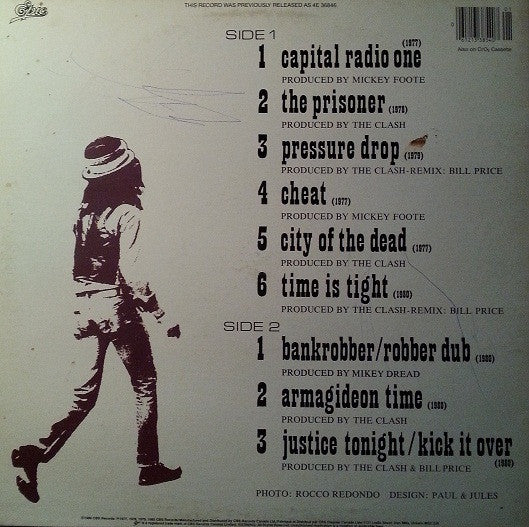 Image of Back Cover of LP - VG/VG - THE CLASH, Black Market Clash (Epic; WPE-38540, Canada 1985, Reissue With Barcode), Hairlines, edge & ring wear,  - 3946248S