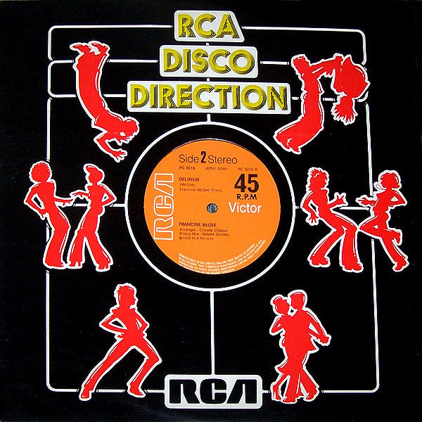 Image of Front Cover of 4644307S: 12" - FRANCINE MCGEE, Feelin' Good / Delirium (RCA Victor; PC 9216, UK 1978, Company Sleeve) Strong VG, light hairlines. Writing on label, light edge and ring wear to company sleeve.  VG/VG