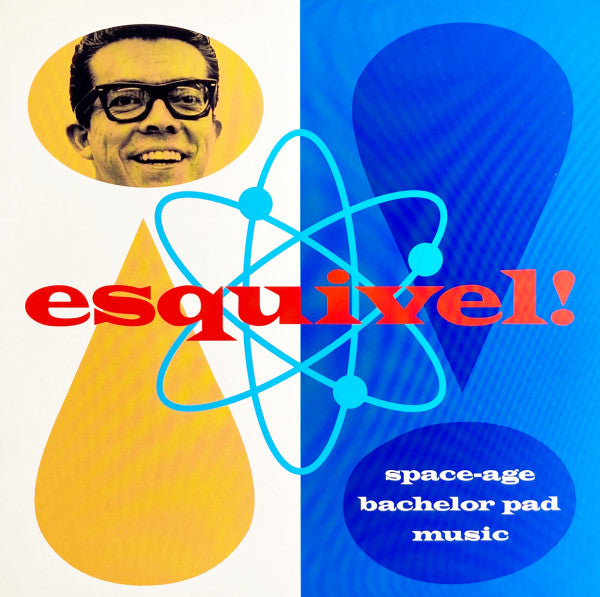 Image of Front Cover of 4844384S: LP - ESQUIVEL, Space Age Bachelor Pad Music (Bar/None; AHAON043, US 1994, Insert, Blue Vinyl) Cover in shrink. Nice strong VG+.  VG+/VG+