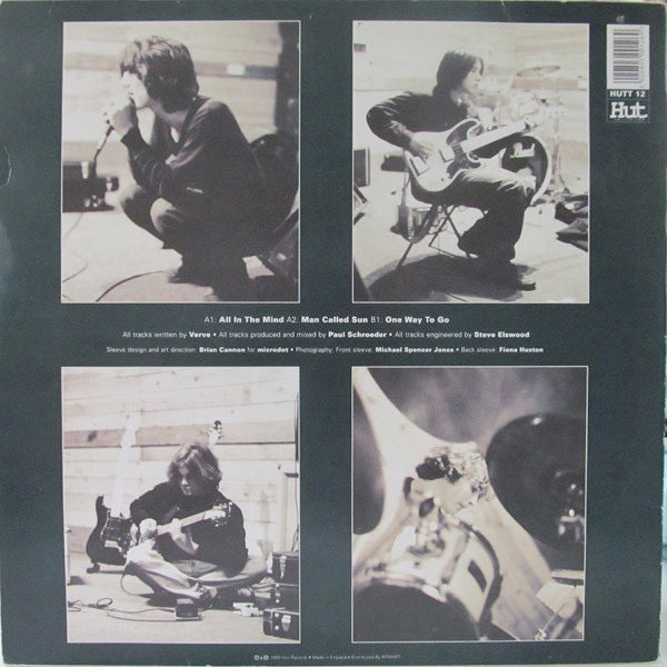 Image of Back Cover of 3814405C: 12" - VERVE, All In The Mind (Hut; HUTT 12, UK 1992, Picture Sleeve)   VG+/VG+