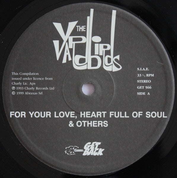 Image of Label Cover of LP - VG+/VG - YARDBIRDS, For Your Love, Heart Full Of Soul (Get Back; GET566, Italy 1999 Reissue, Gatefold, 180 Gram Vinyl), ,  - 4326071E
