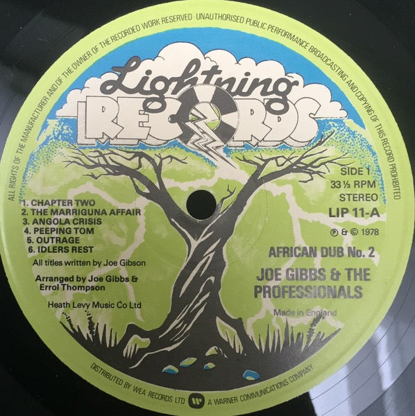 Image of Label Cover of LP - VG/VG - VARIOUS, African Dub - All Mighty Chapter 2 (Lightning; LIP11, UK 1978), Biro on sleeve and 'Zambia Airways' sticker :),  - 3616457C