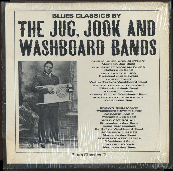 Image of Front Cover of LP - VG/VG+ - VARIOUS, Blues Classics By The Jug, Jook And Washboard Bands (Blues Classics; BC-2, US Reissue, Arhoolie Sleeve), ,  - 3516252C