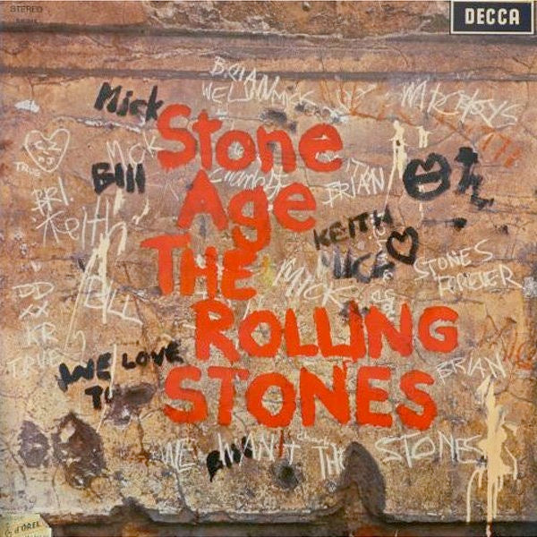Image of Front Cover of 0615438C: LP - THE ROLLING STONES, Stone Age (Decca Blue Boxed; SKL5084, UK 1971, Laminated Sleeve, JT in Runouts) All round Strong VG, A few hairlines  VG/VG